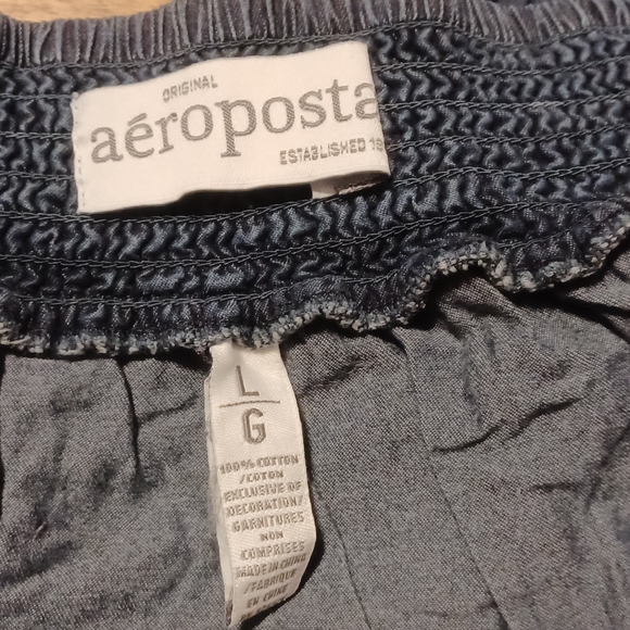 Aeropostale Ruffled Jean Skirt NWOT - Picture 5 of 8